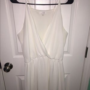 White, flowy Charming Charlie dress